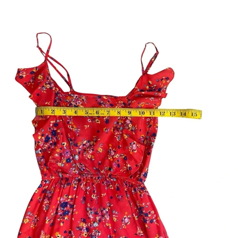 Rue 21 Floral Red Mini Dress - Picture 9 of 10